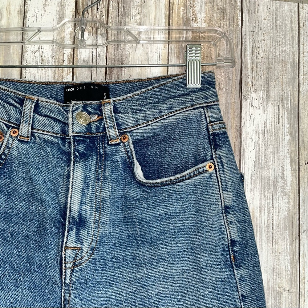 ASOS Straight Ankle Non Stretch Jeans - Picture 3 of 5